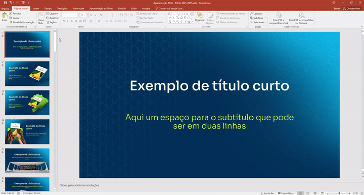 Animated excerpt from the presentation of the new STF visual identity