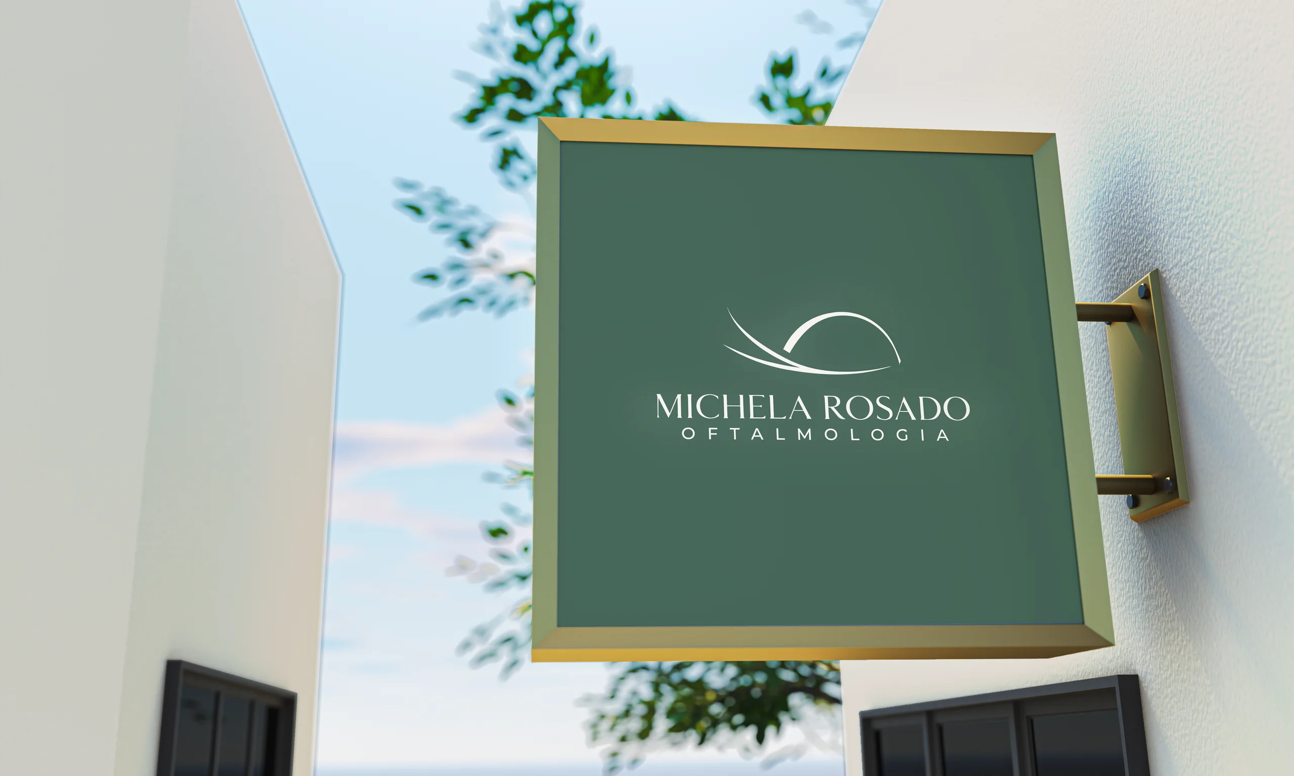 Clinic sign with the logo